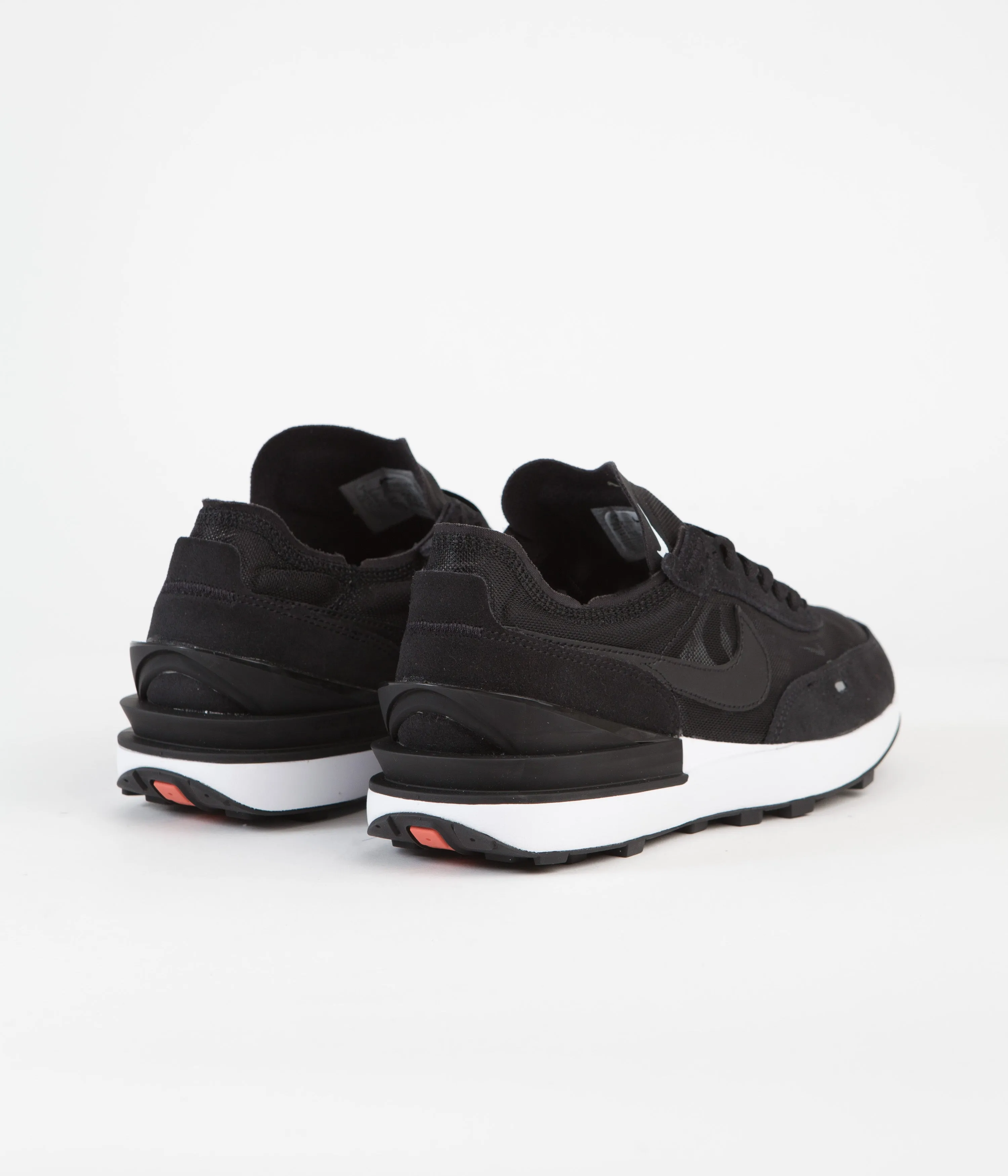 Nike Waffle One Shoes - Black / Black - White - Orange