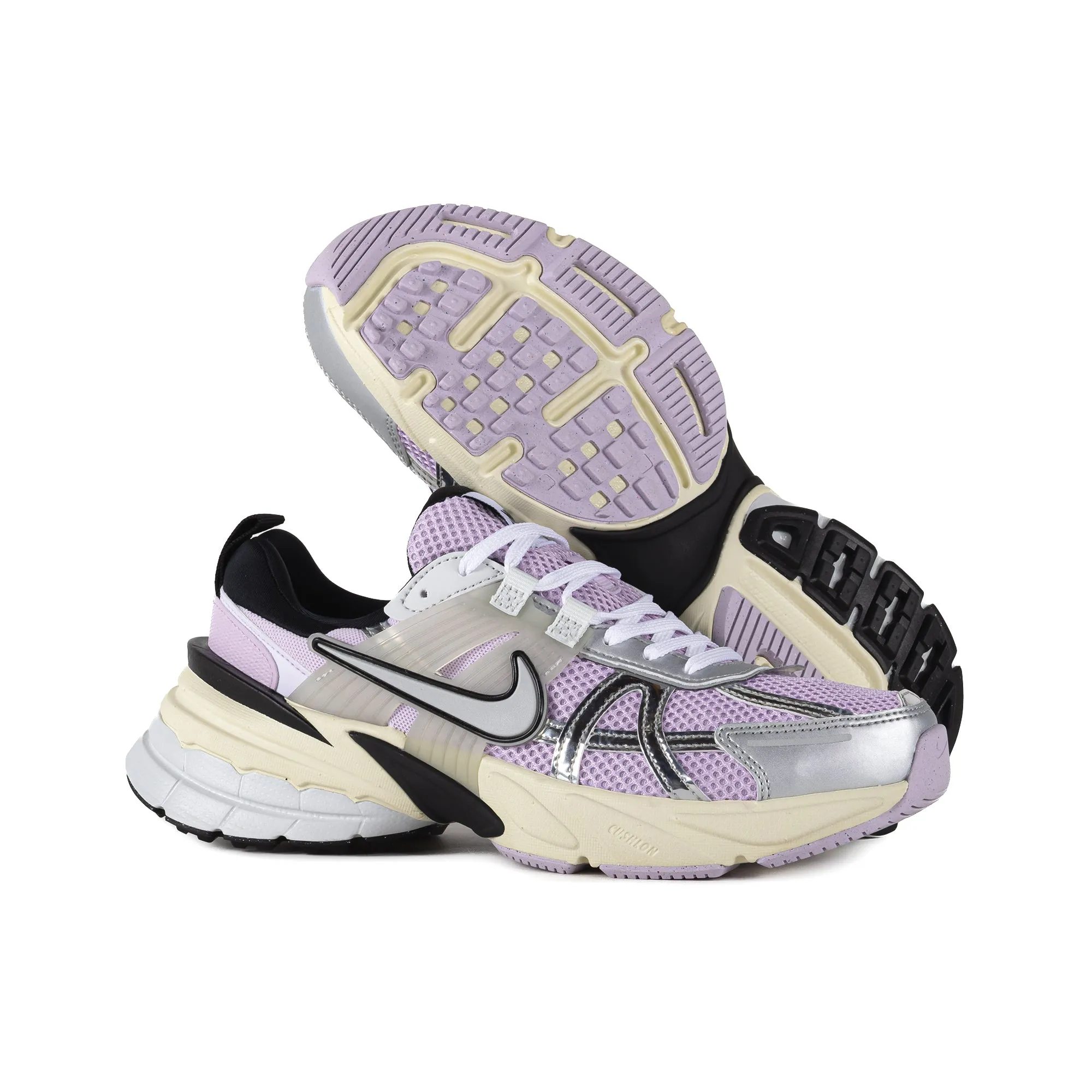 Nike Women's V2K Run Doll/Metallic Silver/Black/Barely Grape HF1876-500