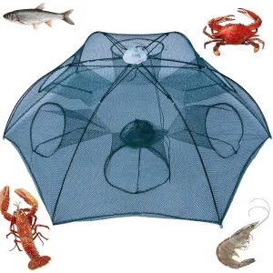 Noa Store New Fishing Bait Foldable Net Trap Cast Dip Cage Crab Fish Minnow Crawdad