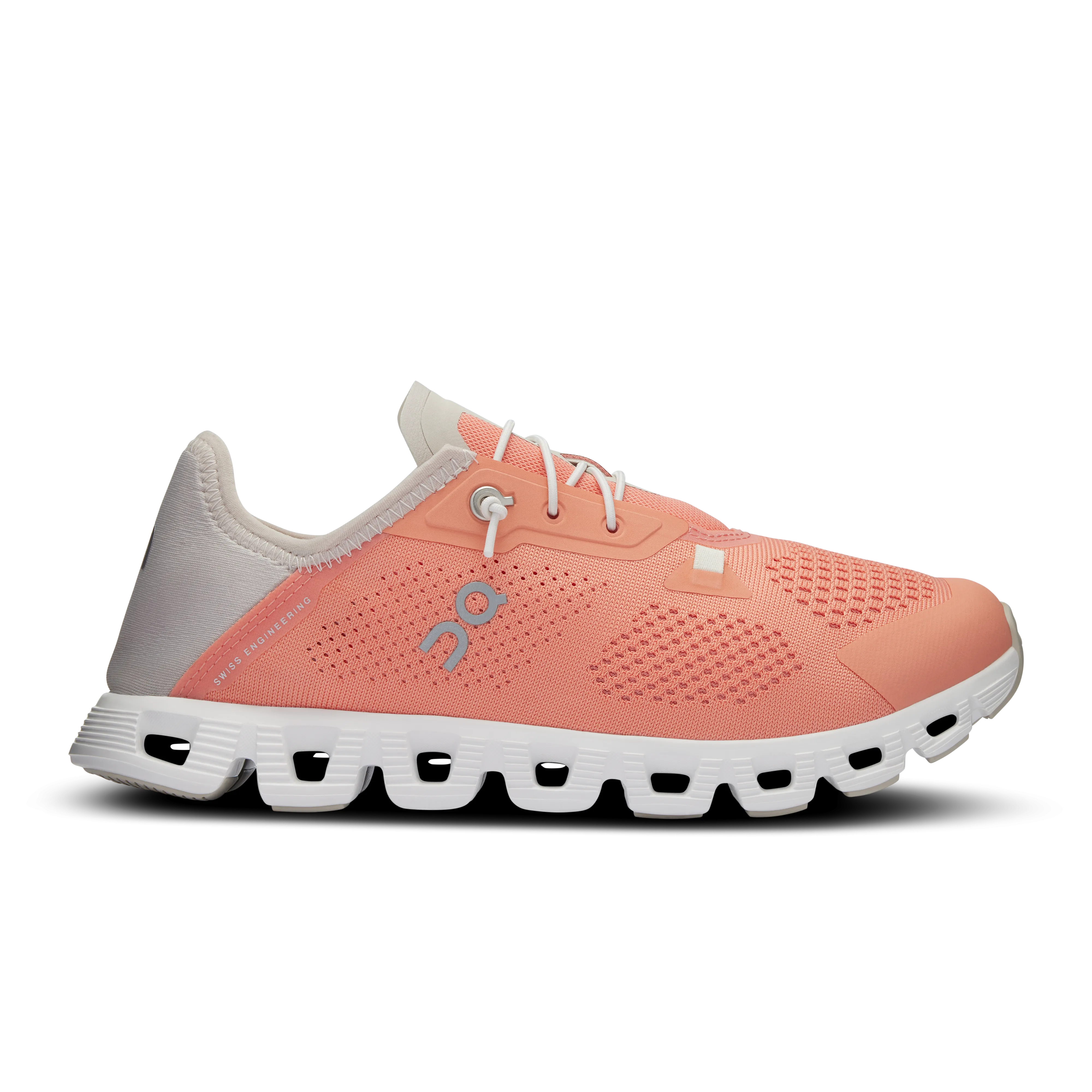 On Running Women's Cloud 5 Coast Shoes - Flamingo / Pearl