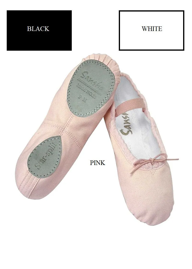 ON SALE Star-Split Youth Canvas Ballet Shoe