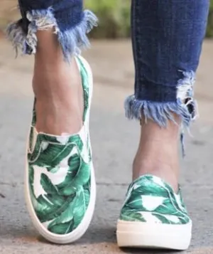 Palm Leaf Faux Vans