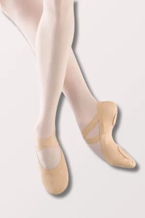 Pro Elastic Canvas Ballet Shoes - Flesh