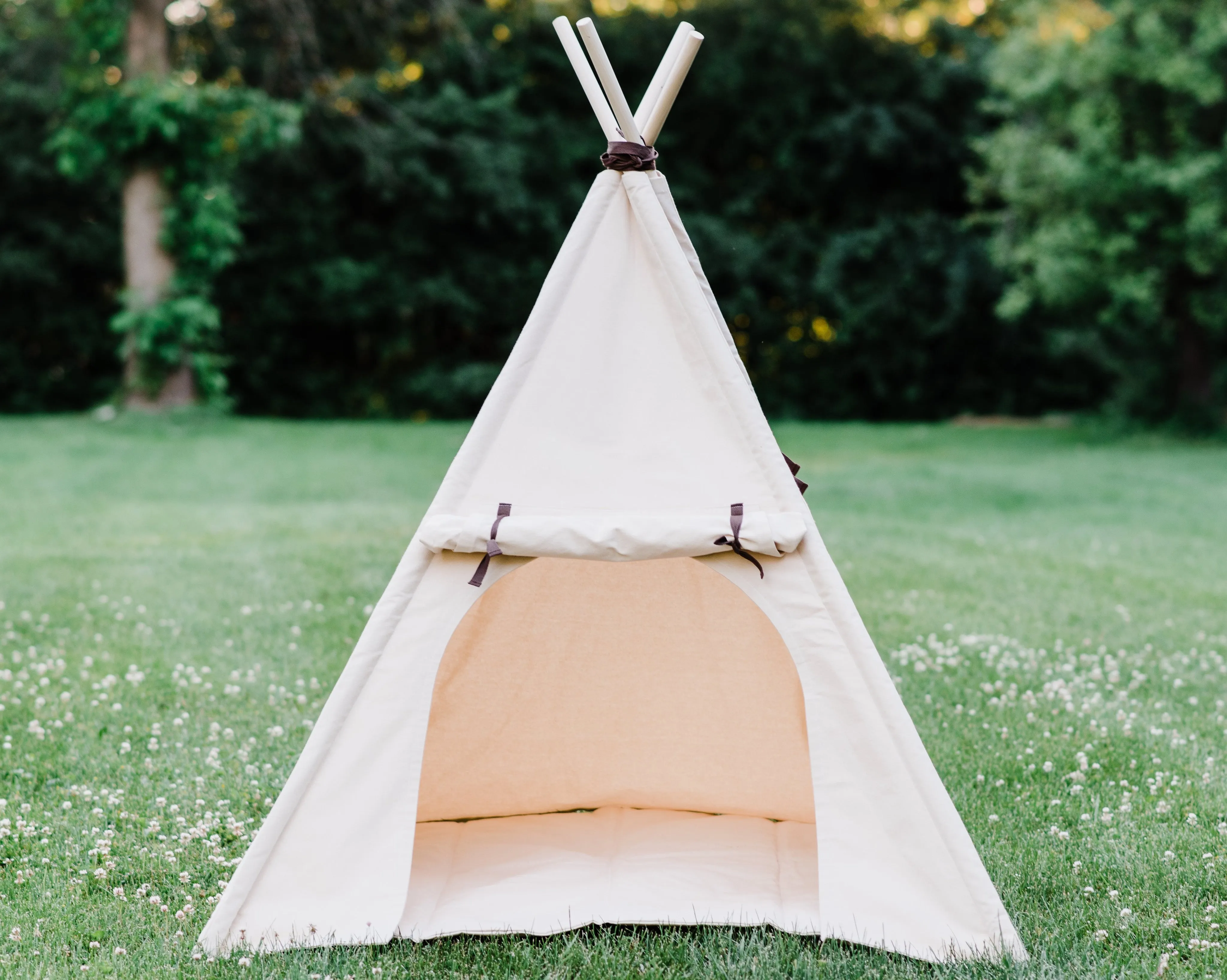 Quilted Canvas Teepee Mat, Many Colors Available, Including Organic