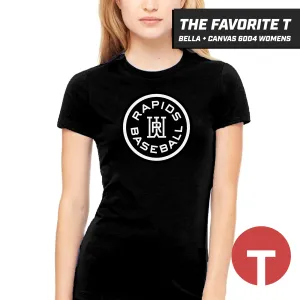 Rapids Baseball - Bella Canvas 6004 Womens "Favorite T" - LOGO 3