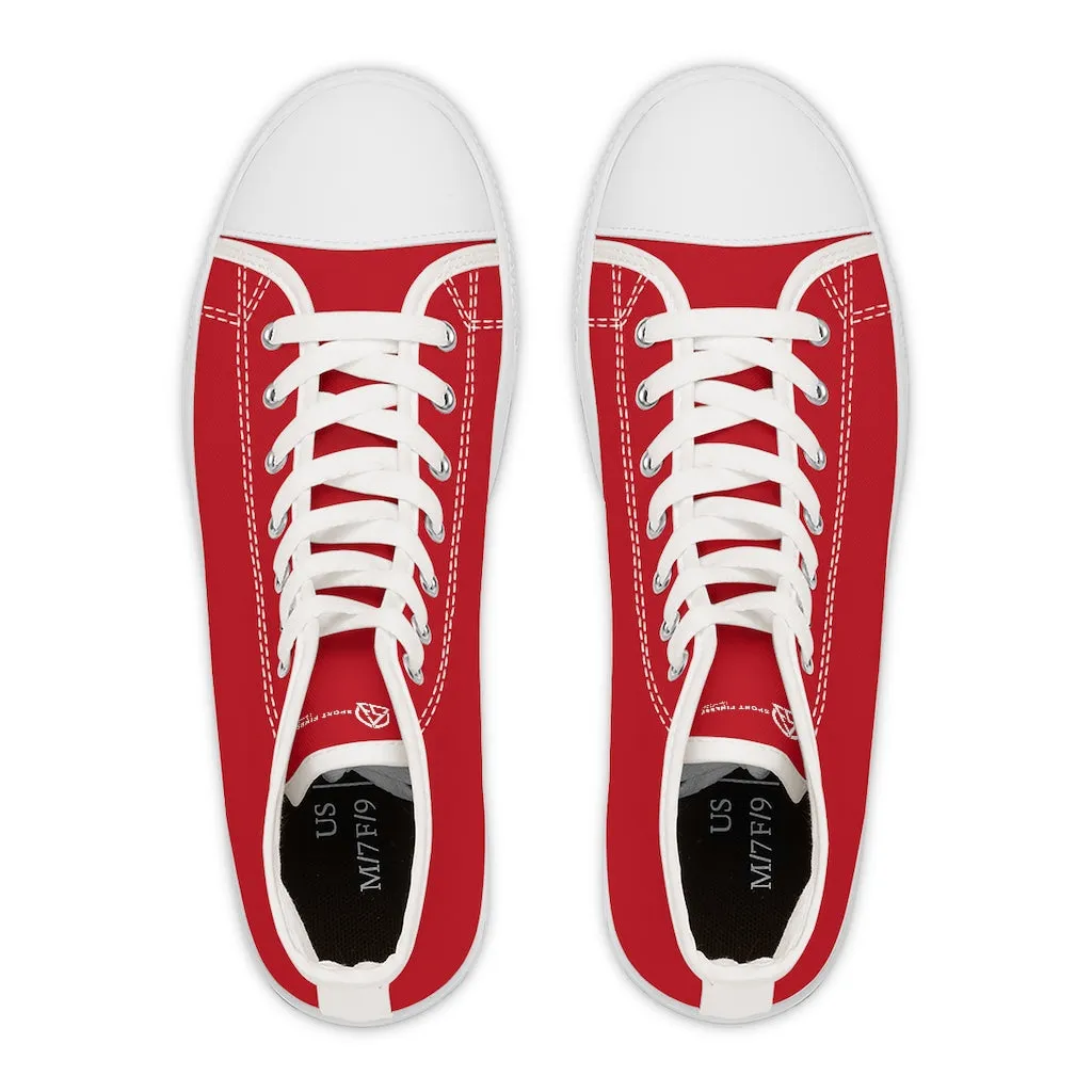 Red Women's High Top Sneakers