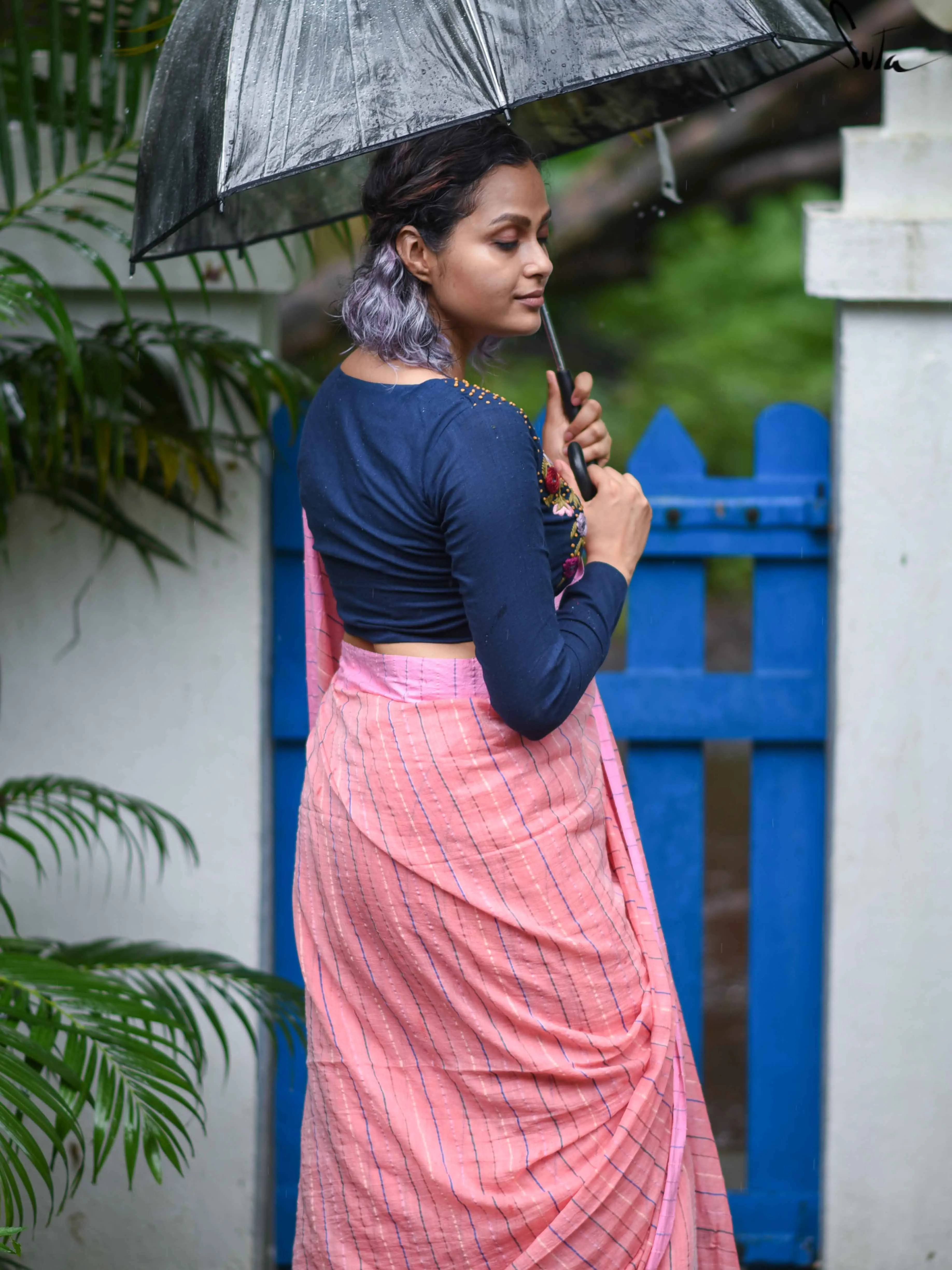 Remembering The Alcon Blue Butterfly (Blouse)