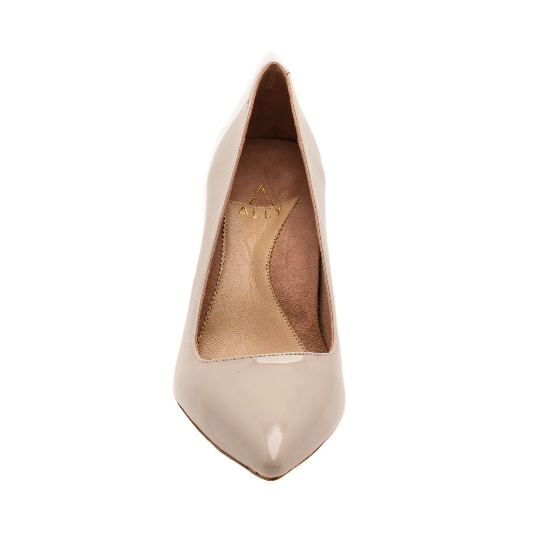 [SAMPLE] Tender Taupe Patent Leather Pump