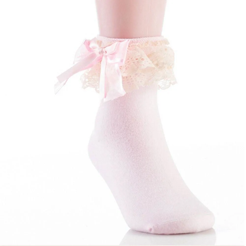 Silk & Ruffle Princess Socks