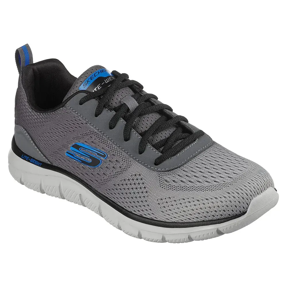 Skechers Men's Track Ripkent Shoes - Charcoal / Grey / Blue