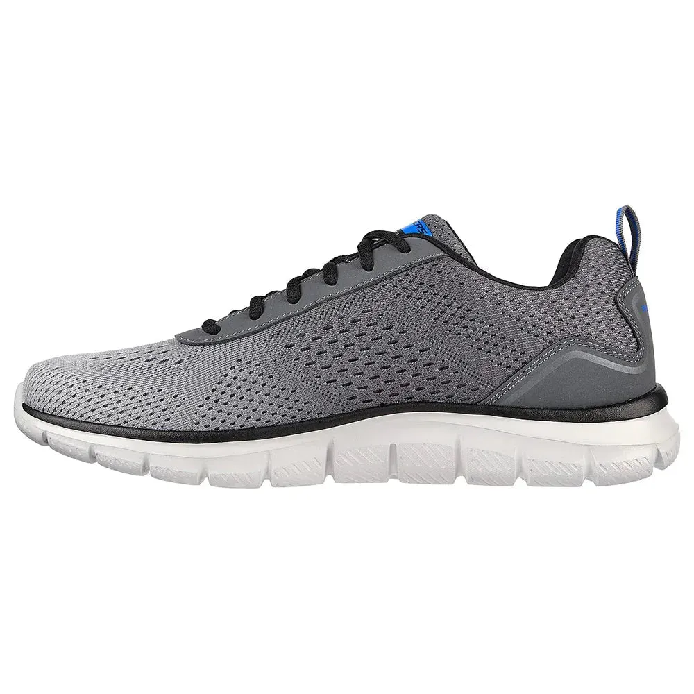 Skechers Men's Track Ripkent Shoes - Charcoal / Grey / Blue