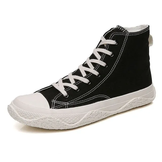 Solid Color Lightweight Vulcanized Sneaker