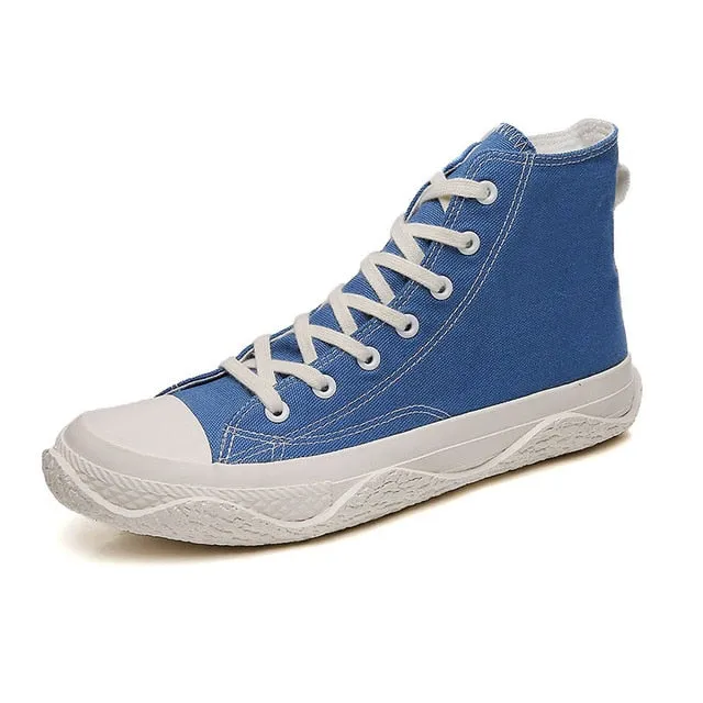 Solid Color Lightweight Vulcanized Sneaker