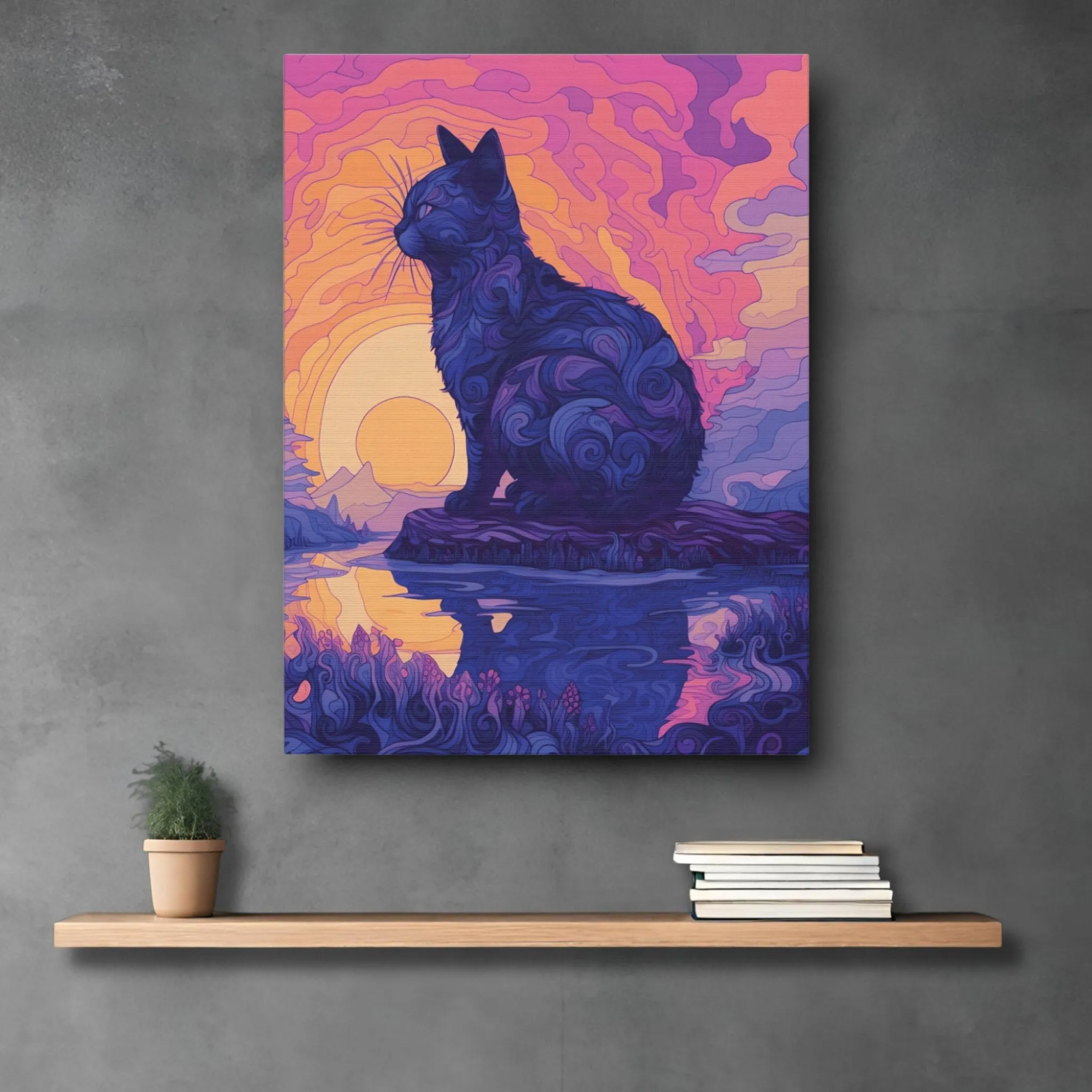 Spiritual Darkness (Wise-Cat) Canvas