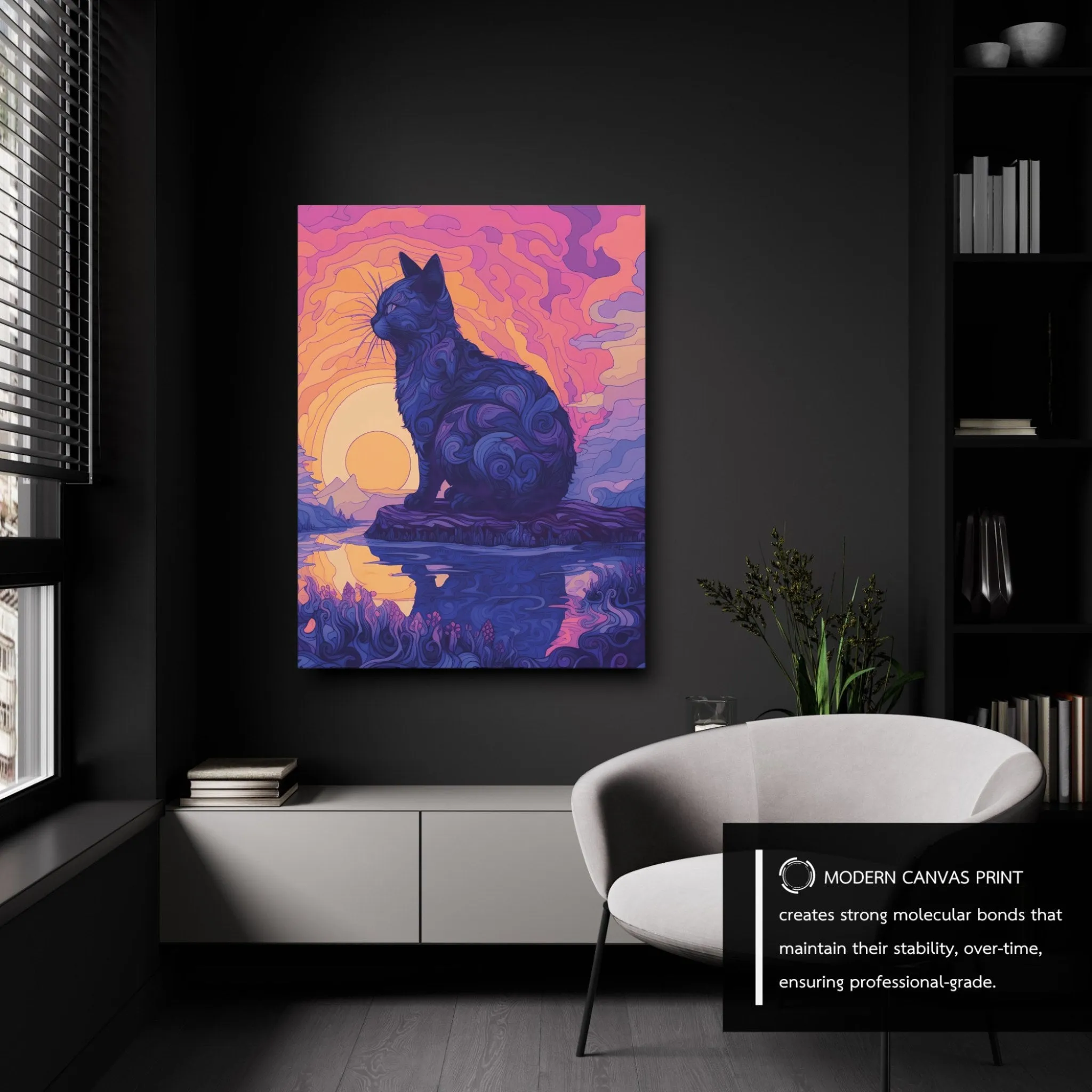 Spiritual Darkness (Wise-Cat) Canvas