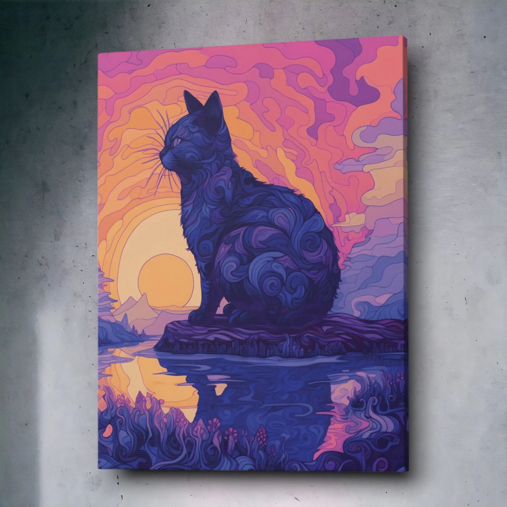 Spiritual Darkness (Wise-Cat) Canvas