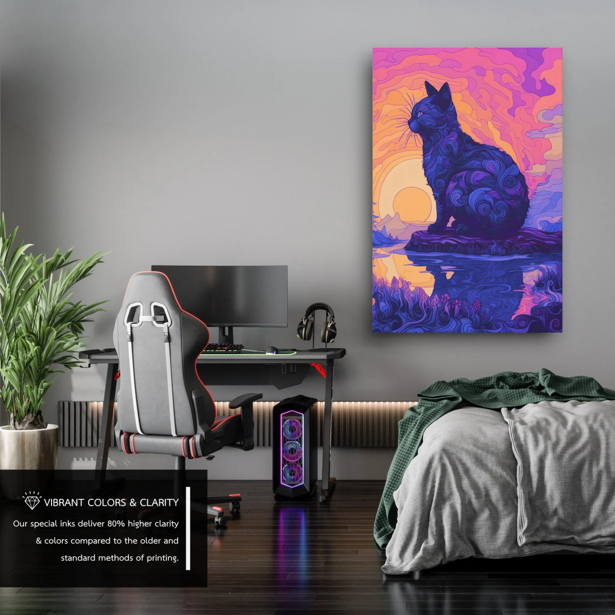 Spiritual Darkness (Wise-Cat) Canvas