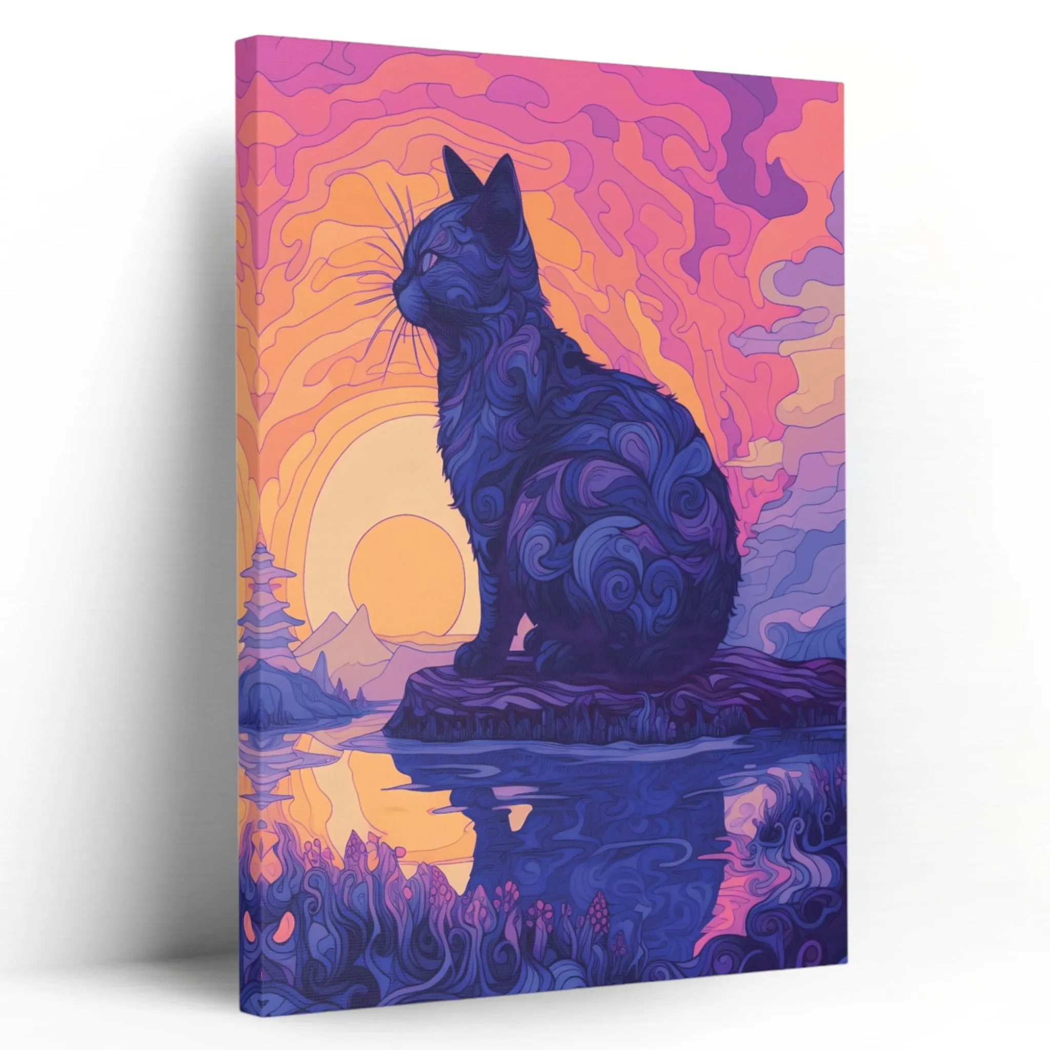 Spiritual Darkness (Wise-Cat) Canvas