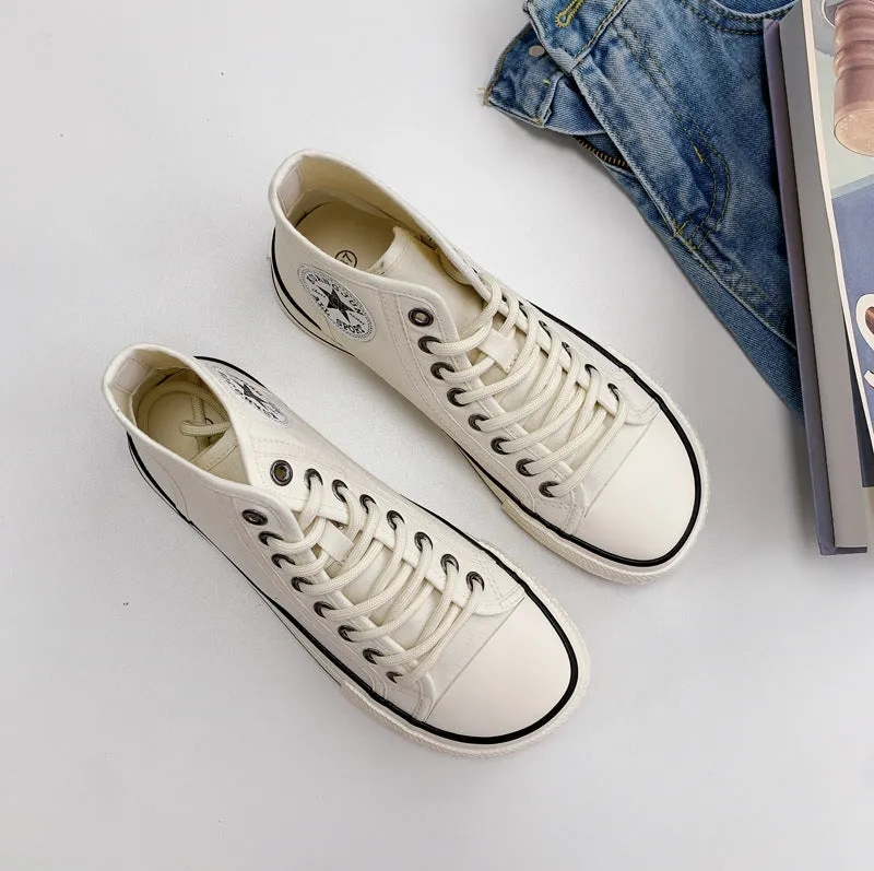 Spring Versatile Big Toe Korean Style Canvas Shoes