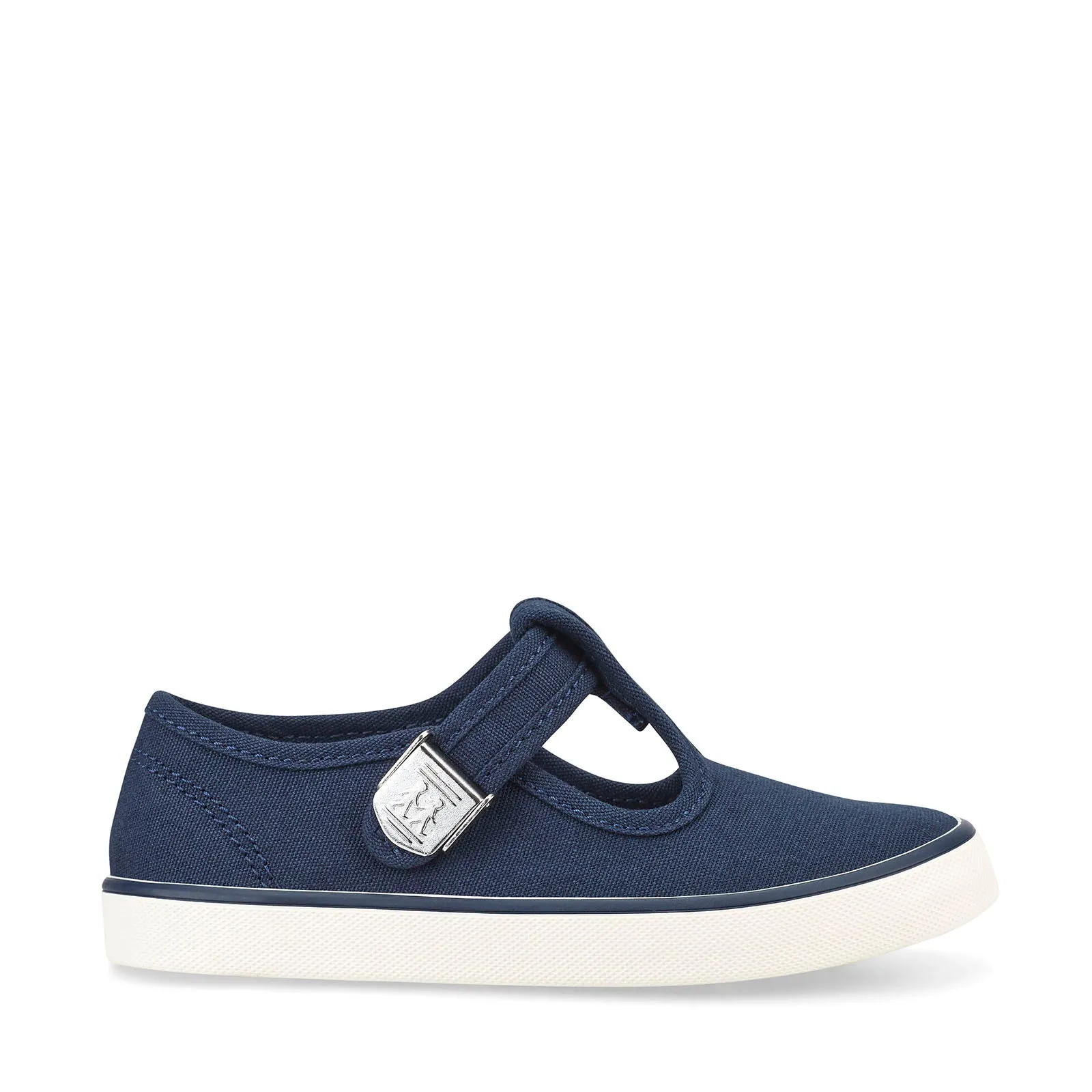 Start Rite Treasure Boys Girls Navy Canvas Shoe