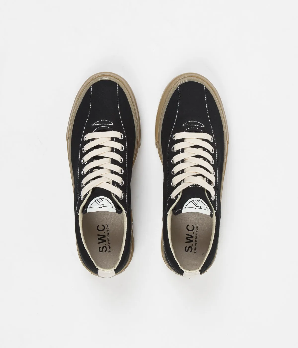 Stepney Workers Club Dellow Canvas Shoes - Black / Gum