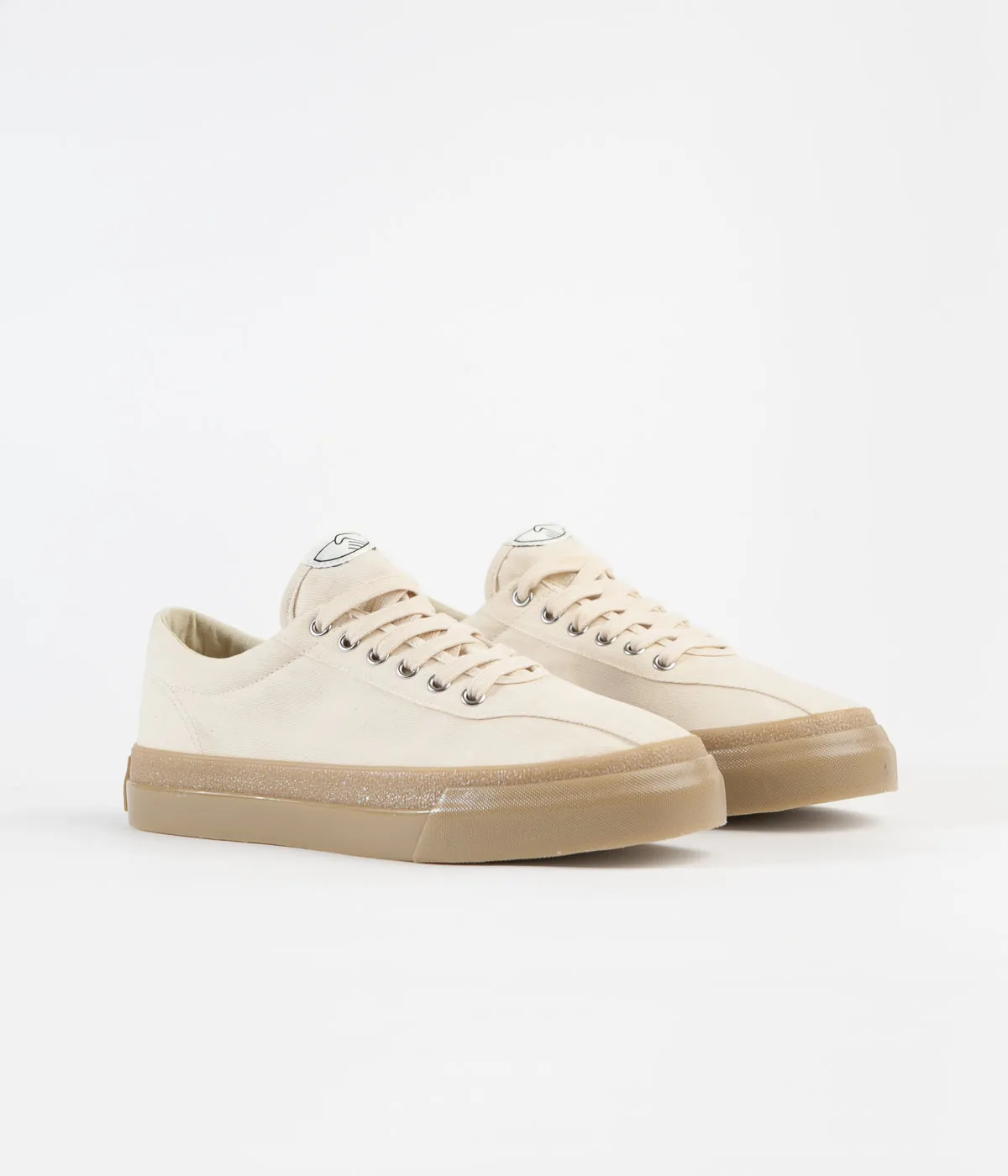 Stepney Workers Club Dellow Canvas Shoes - Raw Ecru / Gum