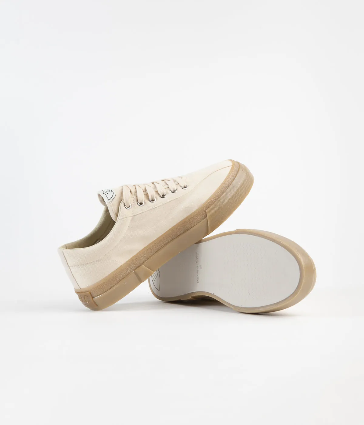 Stepney Workers Club Dellow Canvas Shoes - Raw Ecru / Gum