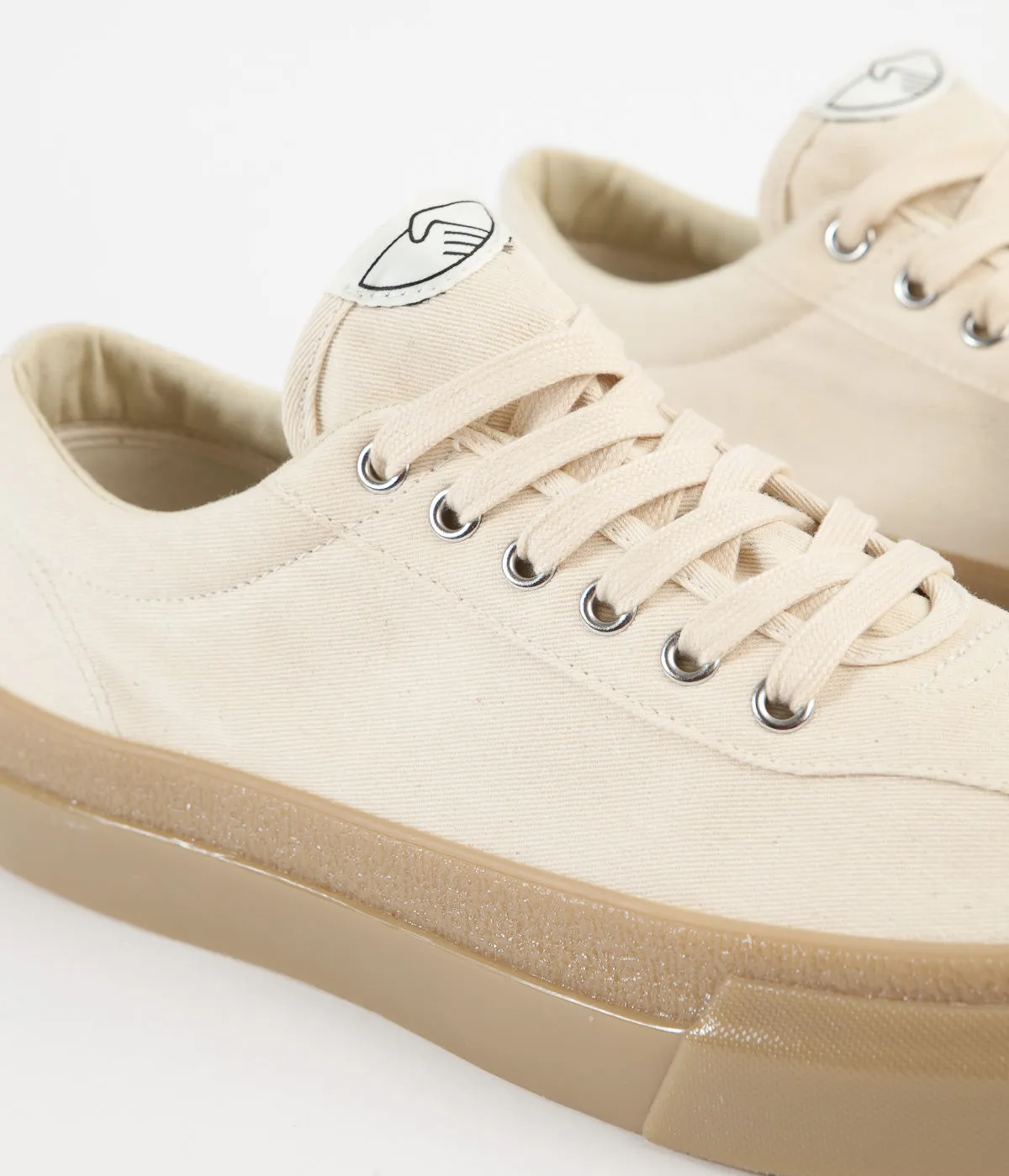 Stepney Workers Club Dellow Canvas Shoes - Raw Ecru / Gum