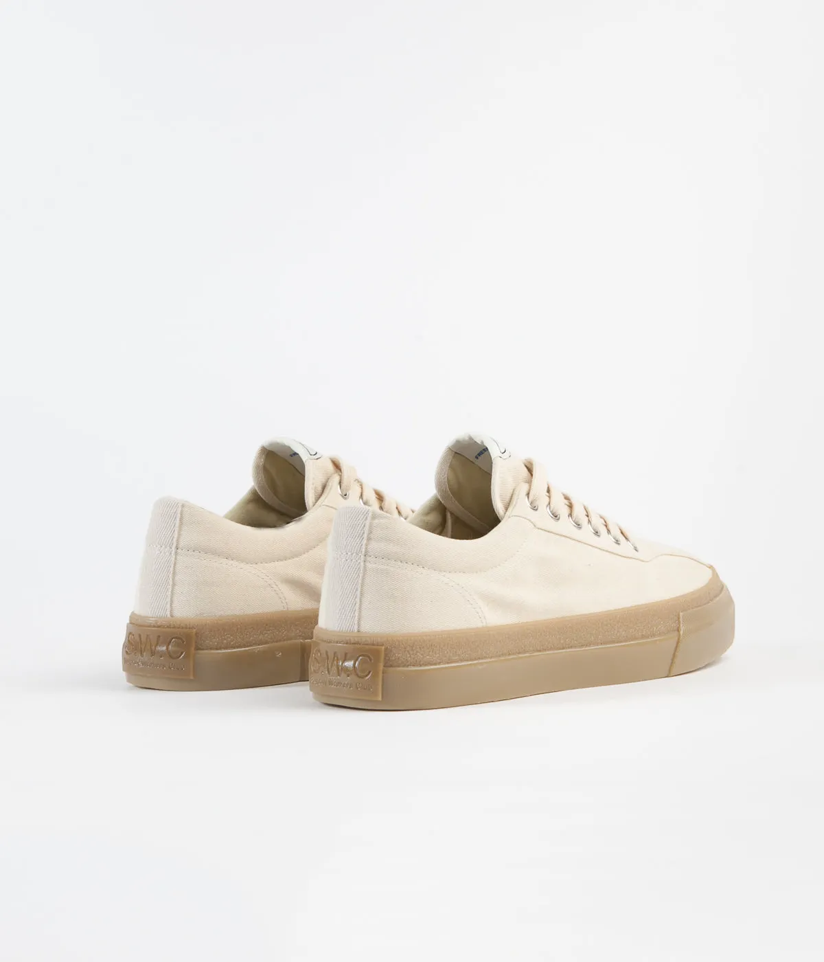 Stepney Workers Club Dellow Canvas Shoes - Raw Ecru / Gum