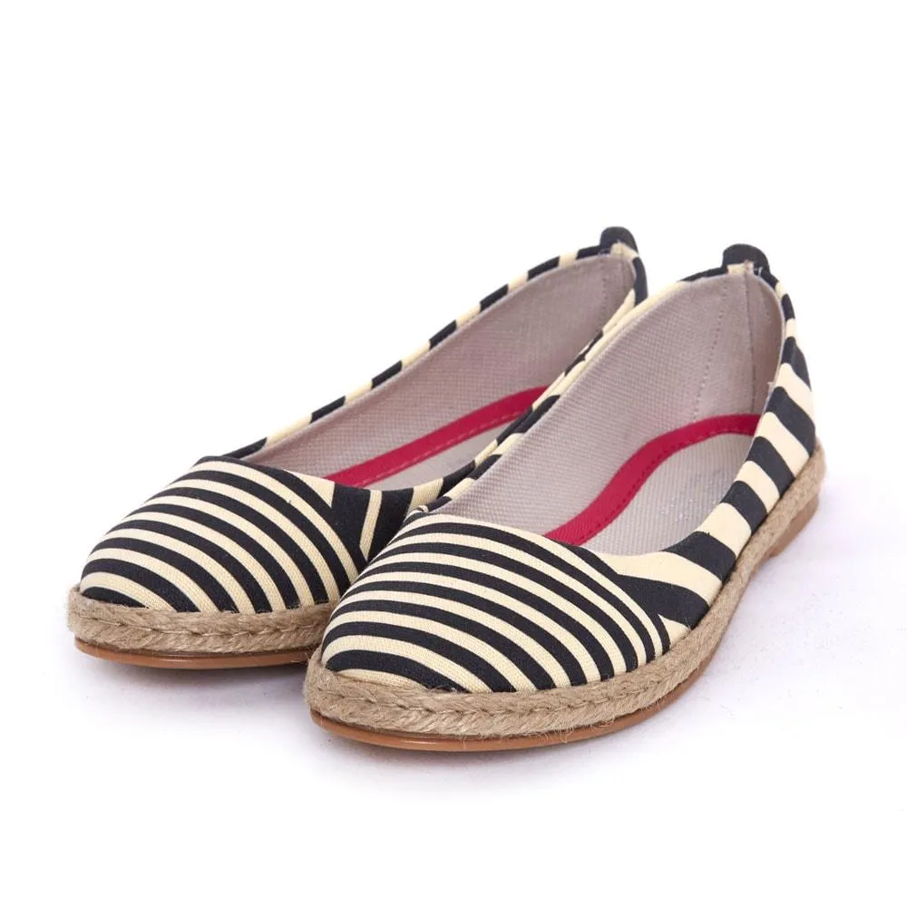 Striped Ballerinas Shoes FBR1199