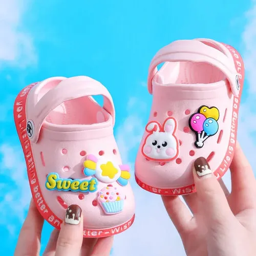 Summer Kids Sandals Hole Children's Shoes Slippers Soft Anti-Skid