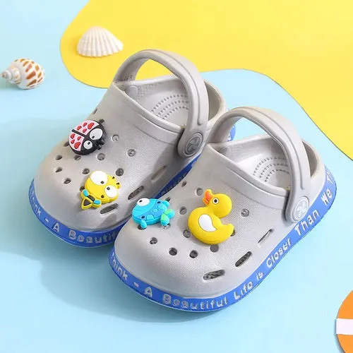 Summer Kids Sandals Hole Children's Shoes Slippers Soft Anti-Skid