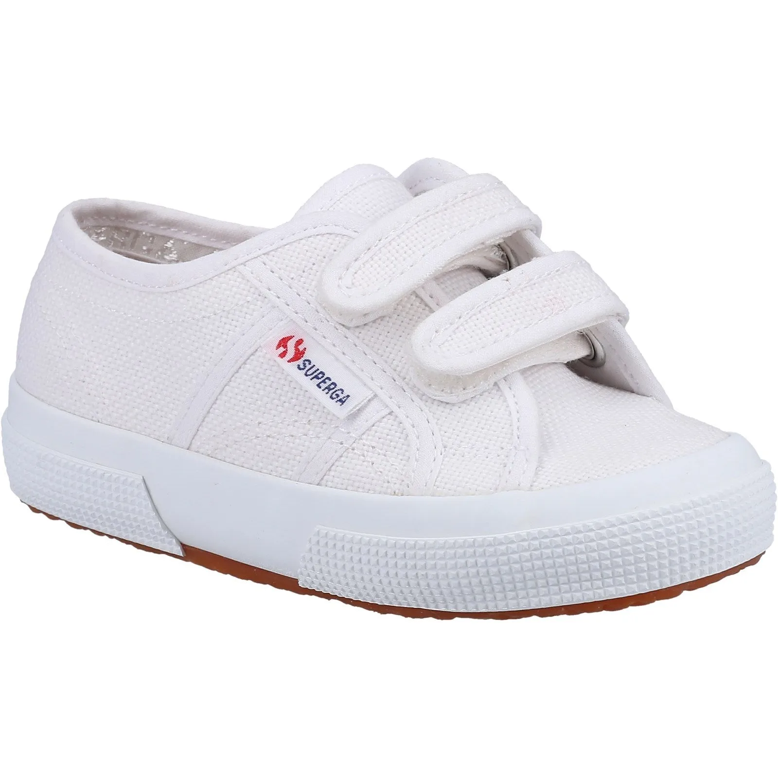 Superga 2750 Cotjstrap Classic Girls Boys White Canvas Shoe