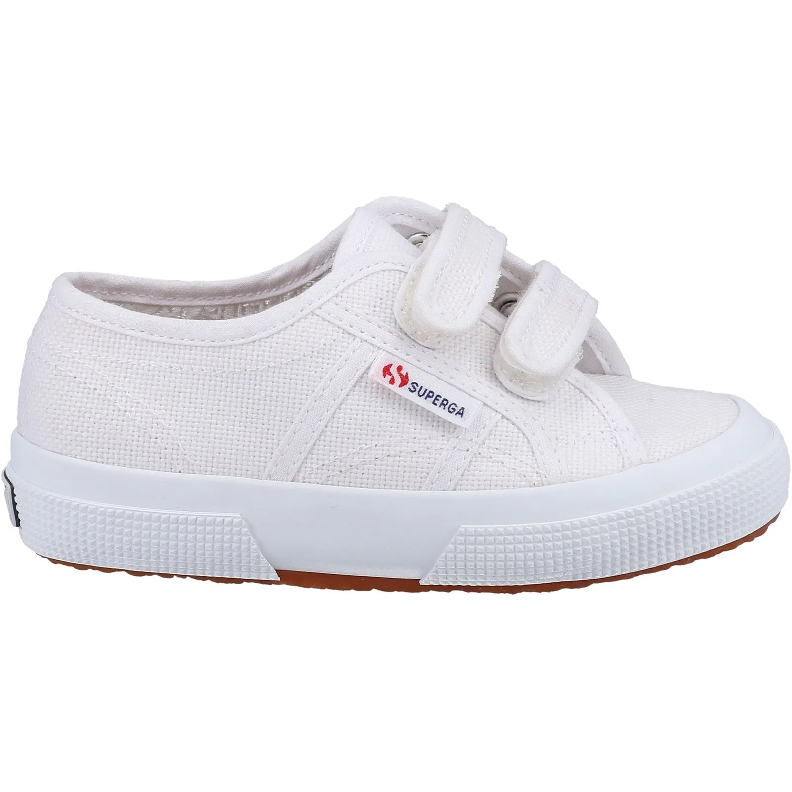 Superga 2750 Cotjstrap Classic Girls Boys White Canvas Shoe