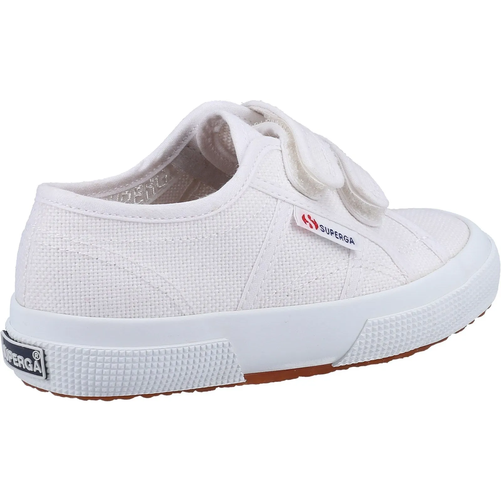 Superga 2750 Cotjstrap Classic Girls Boys White Canvas Shoe