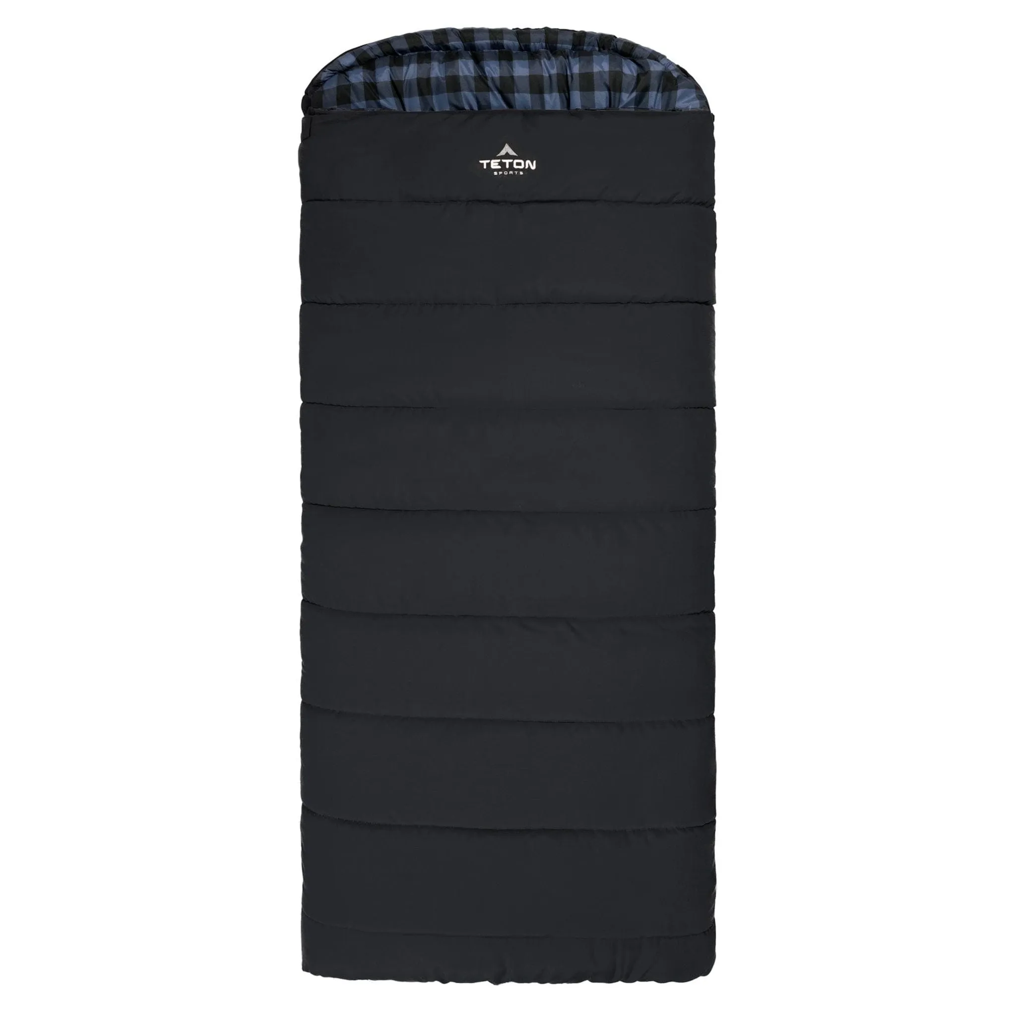 Teton Sports Bridger -18˚c/0˚f Canvas Sleeping Bag in Charcoal and Blue