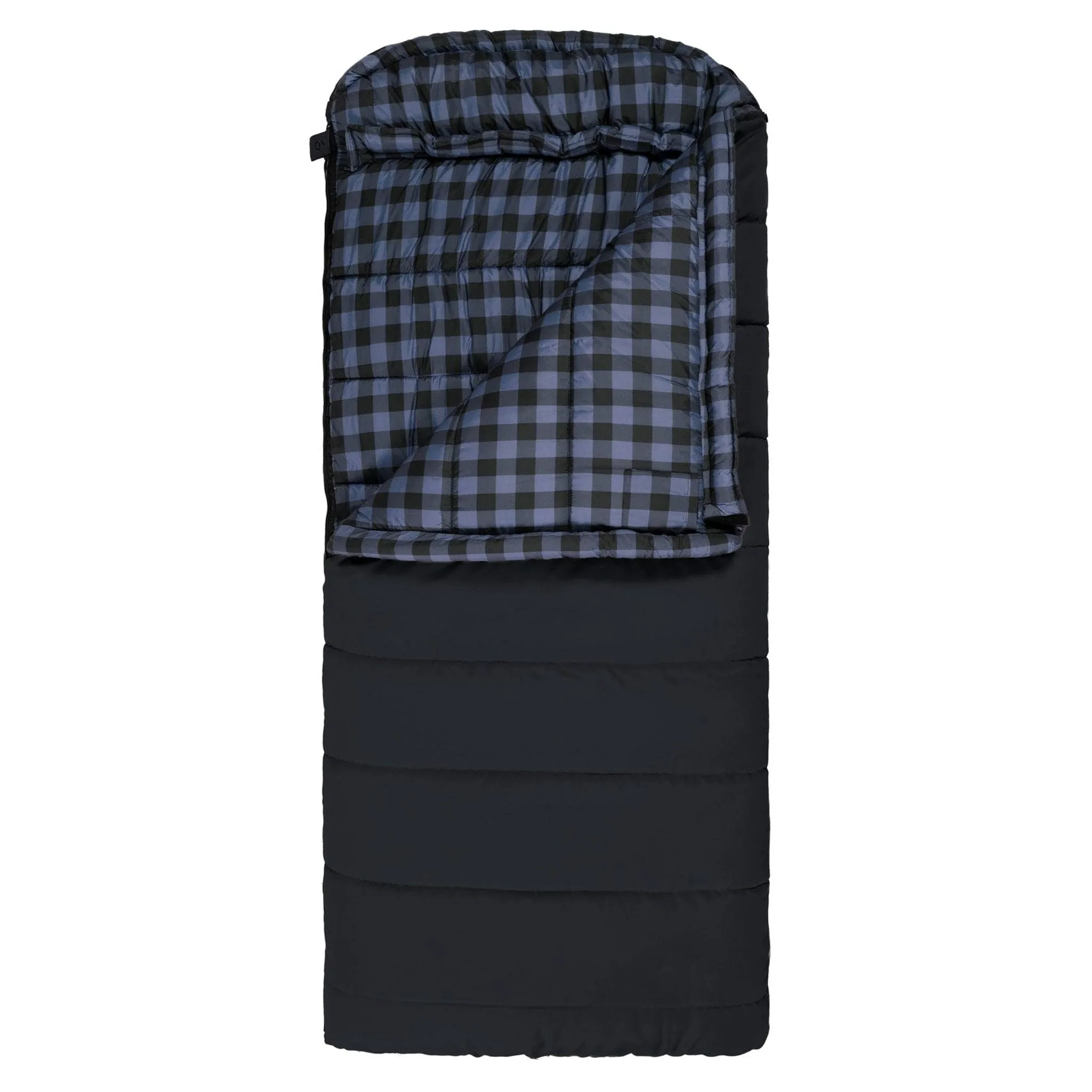 Teton Sports Bridger -18˚c/0˚f Canvas Sleeping Bag in Charcoal and Blue