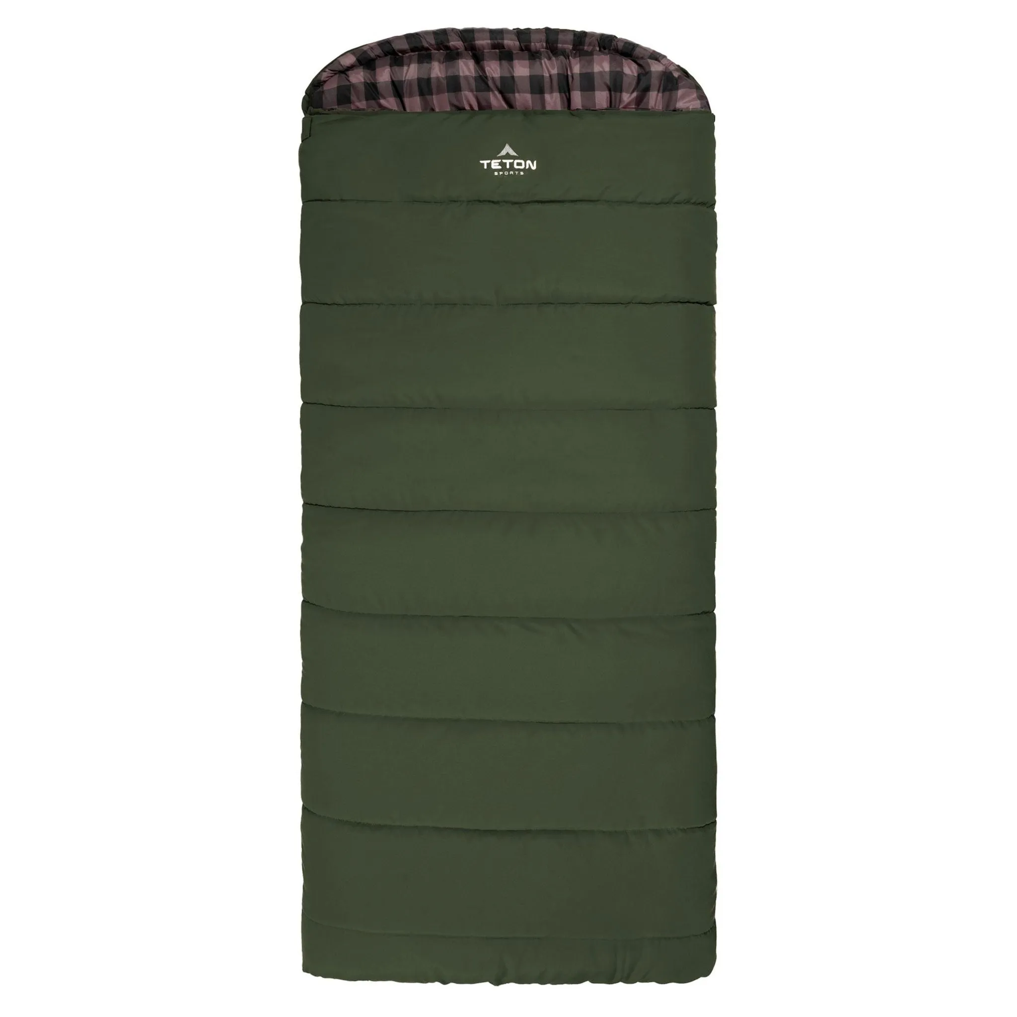 Teton Sports Bridger -18˚c/0˚f Canvas Sleeping Bag in Green and Rose