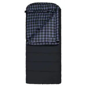 Teton Sports Bridger -7˚c/20˚f Canvas Sleeping Bag in Charcoal and Blue