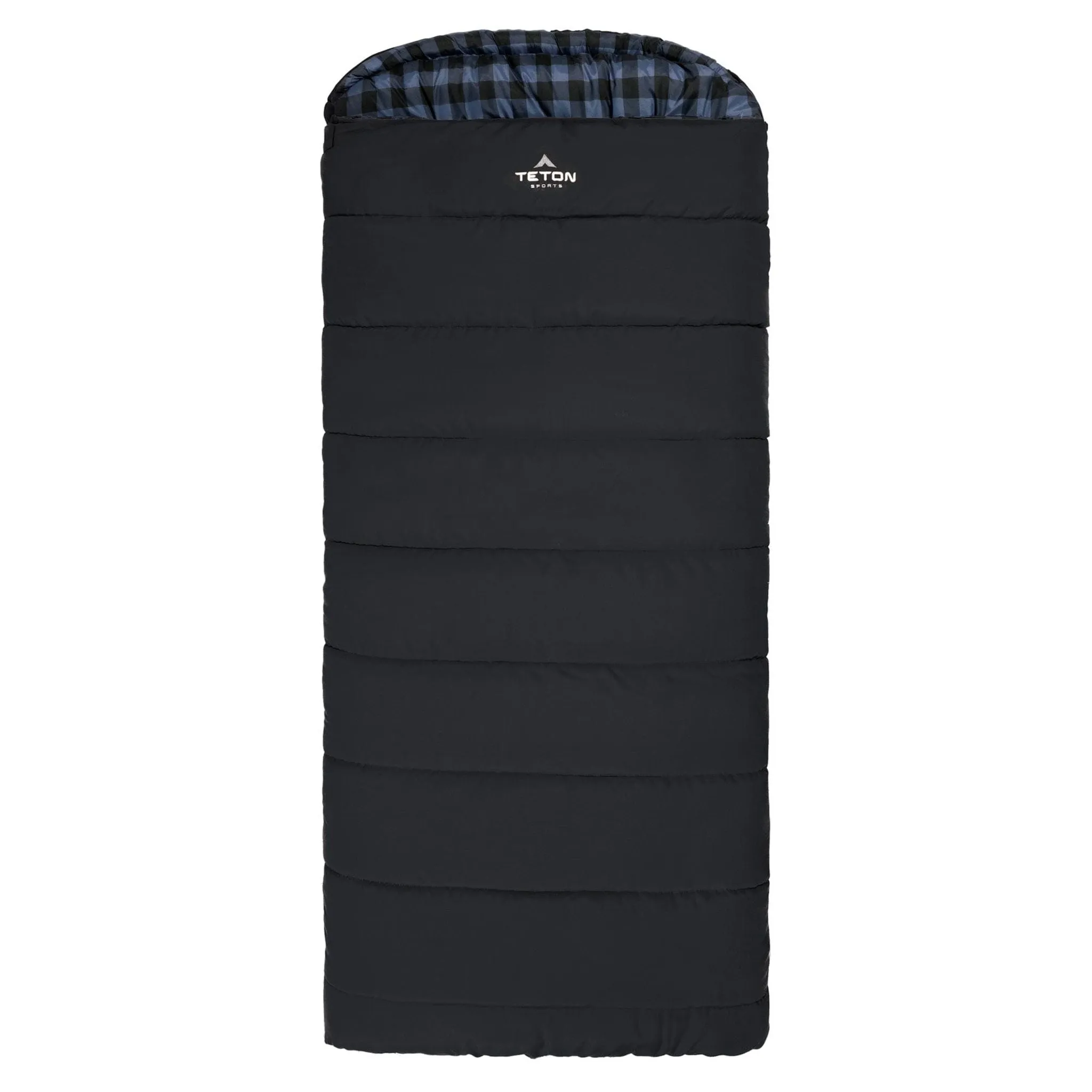 Teton Sports Bridger -7˚c/20˚f Canvas Sleeping Bag in Charcoal and Blue