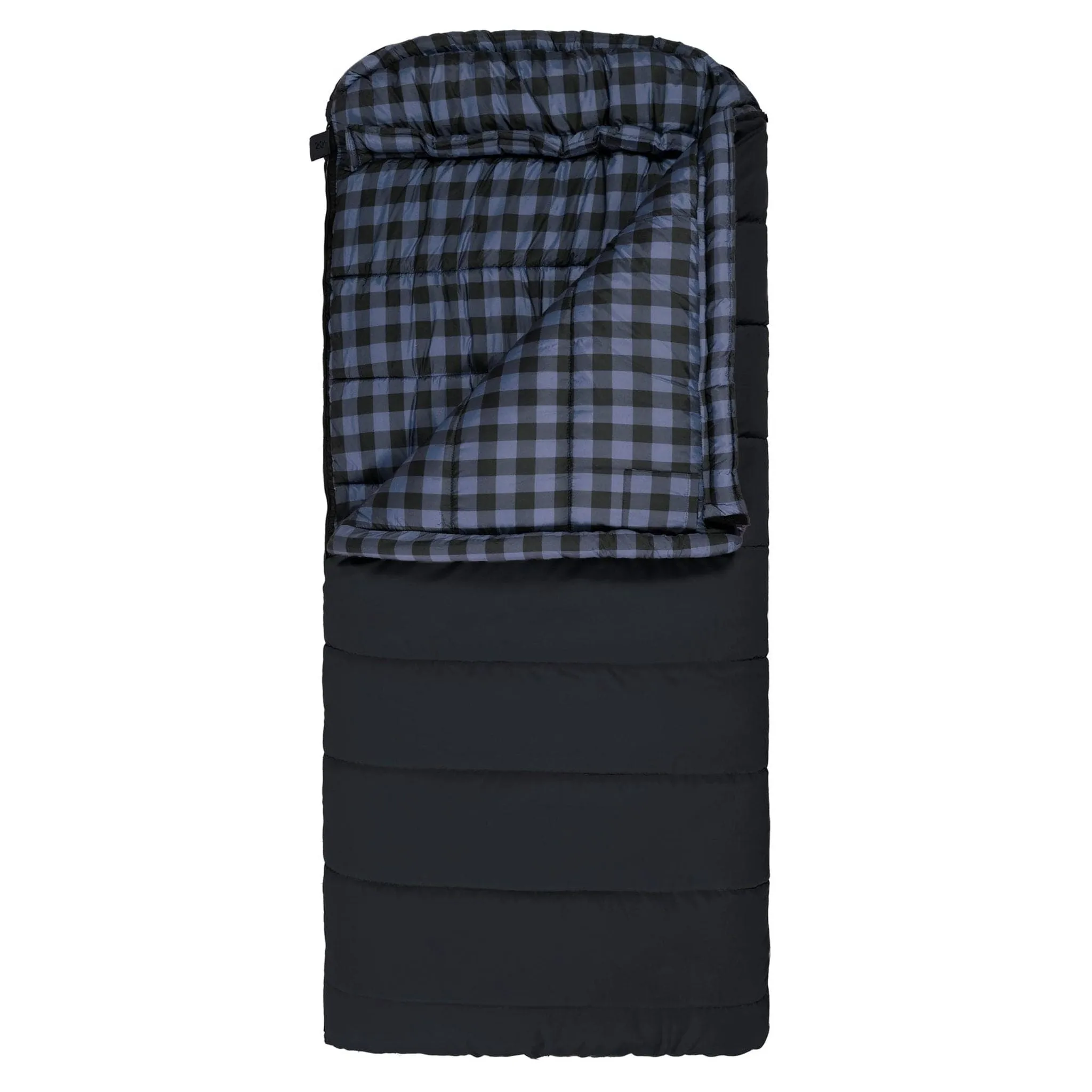 Teton Sports Bridger -7˚c/20˚f Canvas Sleeping Bag in Charcoal and Blue