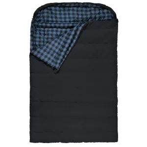 Teton Sports Bridger Mammoth -7˚c/20˚f Canvas Double Sleeping Bag in Charcoal and Blue