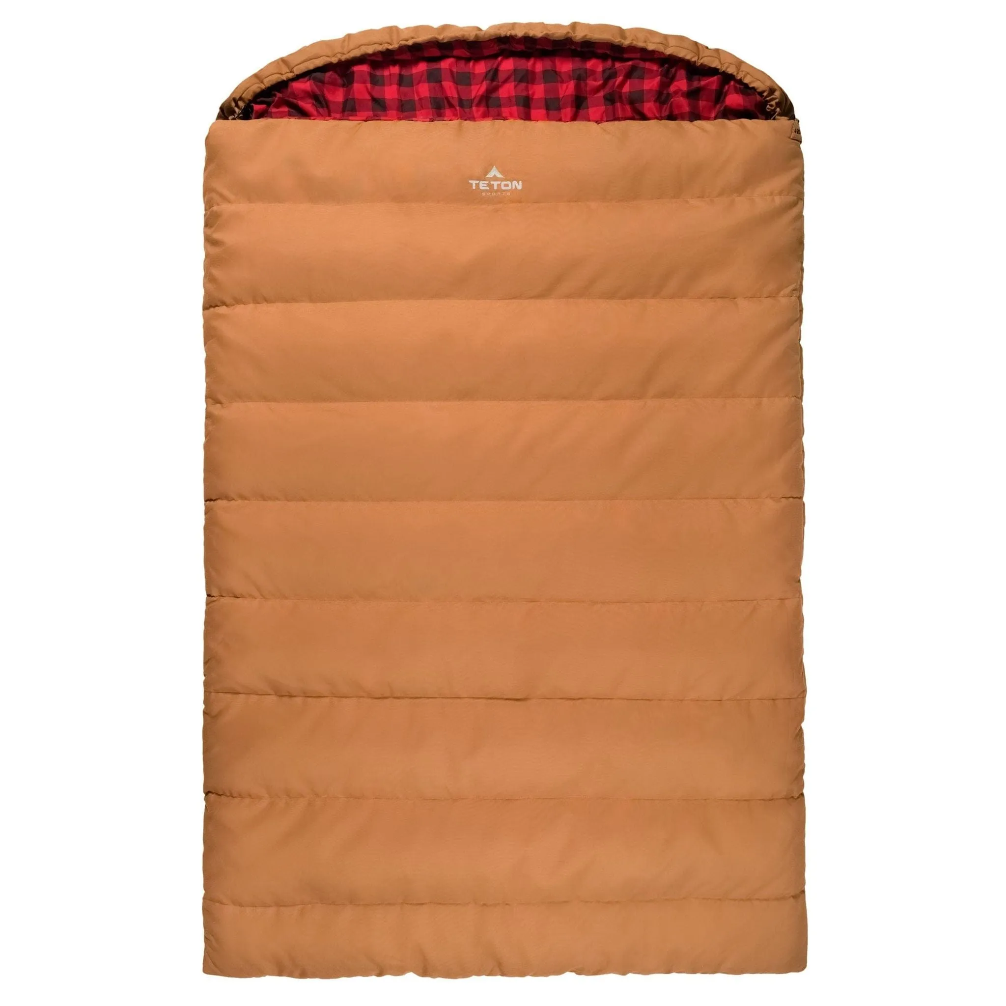 Teton Sports Bridger Mammoth -7˚c/20˚f Canvas Double Sleeping Bag in Pecan and Fox