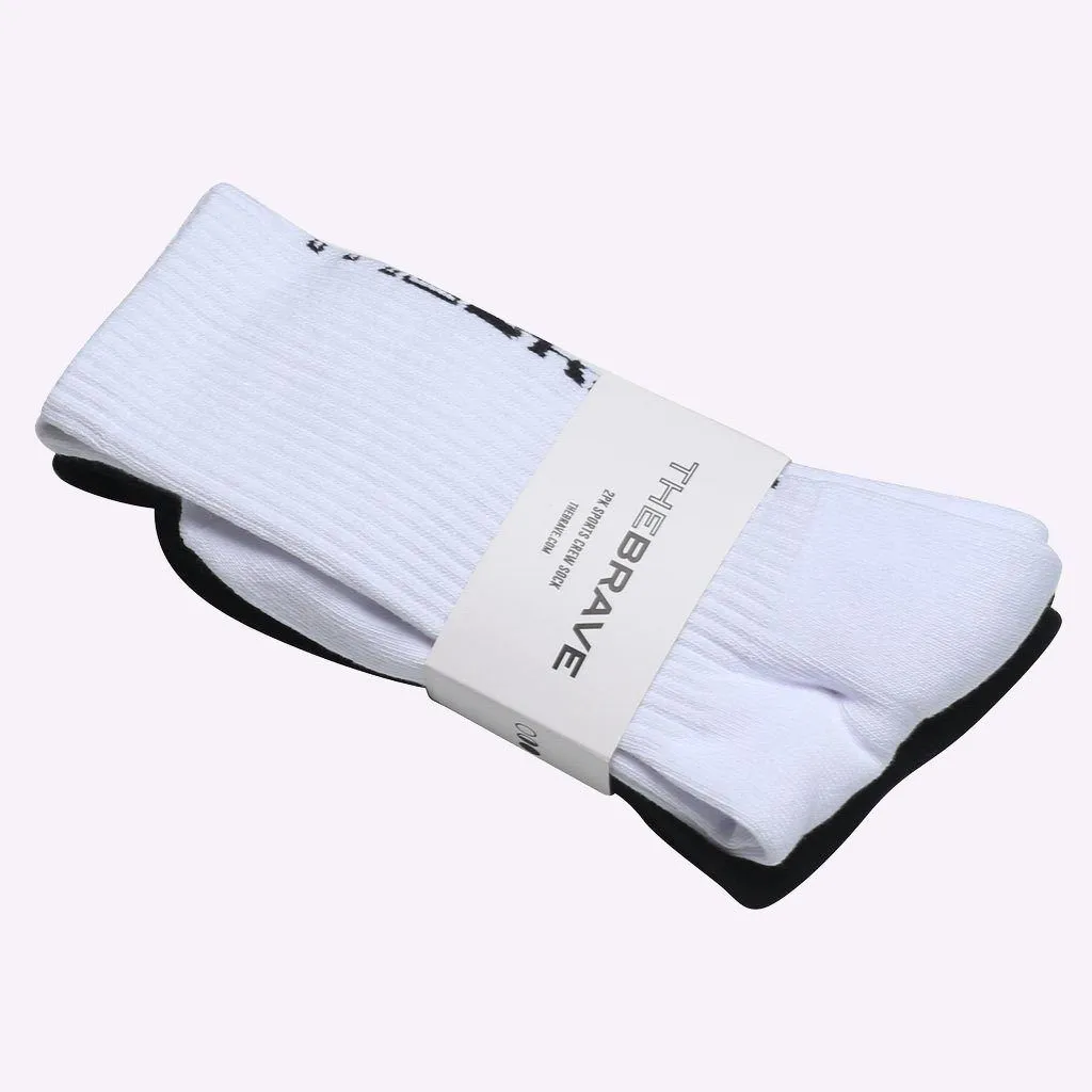 The Brave - Sports Crew Unisex Socks - 2PK