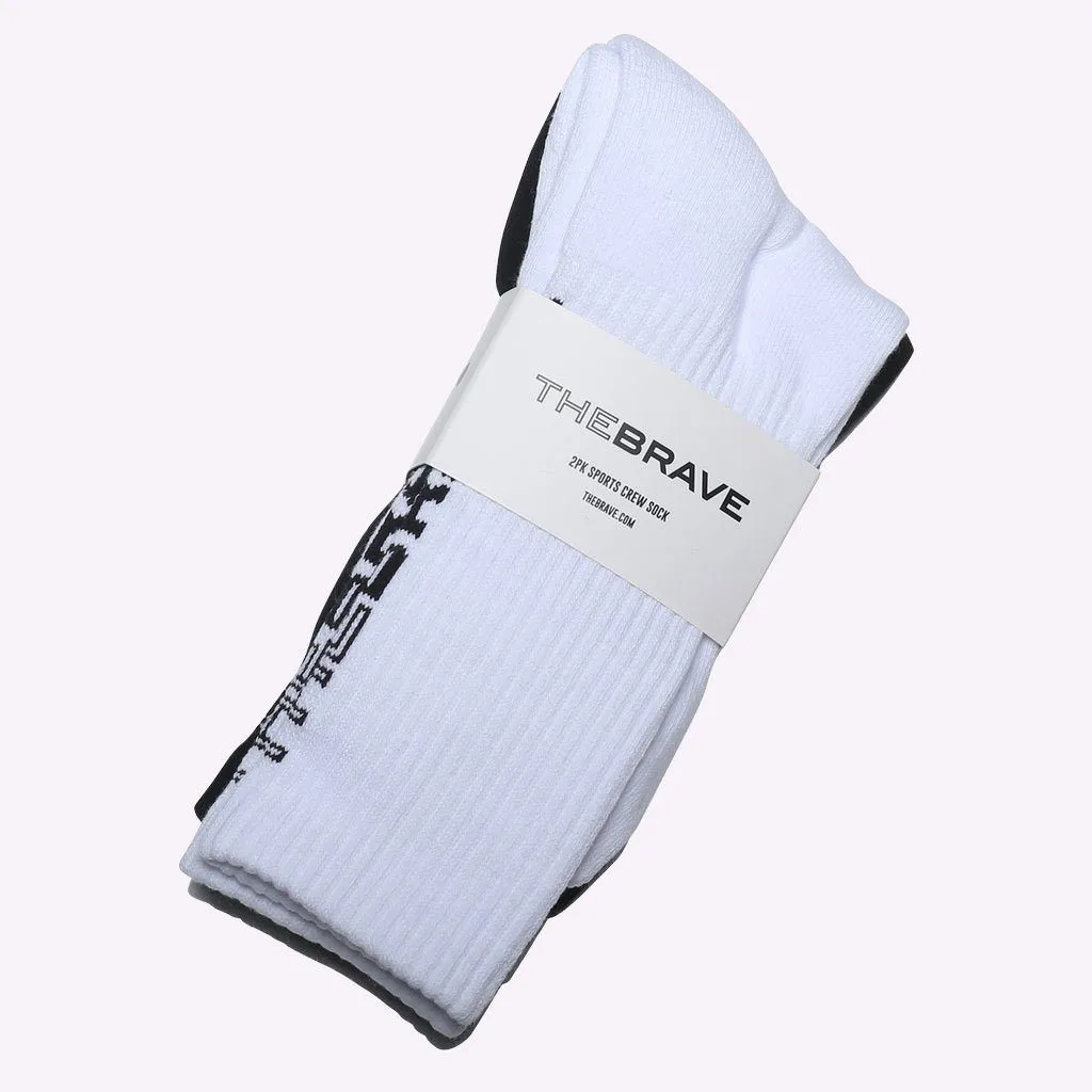 The Brave - Sports Crew Unisex Socks - 2PK