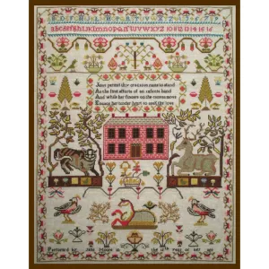 The Scarlet Letter ~ Jane Moore 1820 Reproduction Sampler Pattern