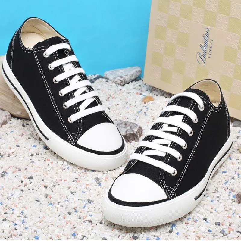 This item only ships to the United States - 6 CM / 2.36 Inches  CMR CHAMARIPA Canvas Elevator Shoes Add Height Shoes for Men