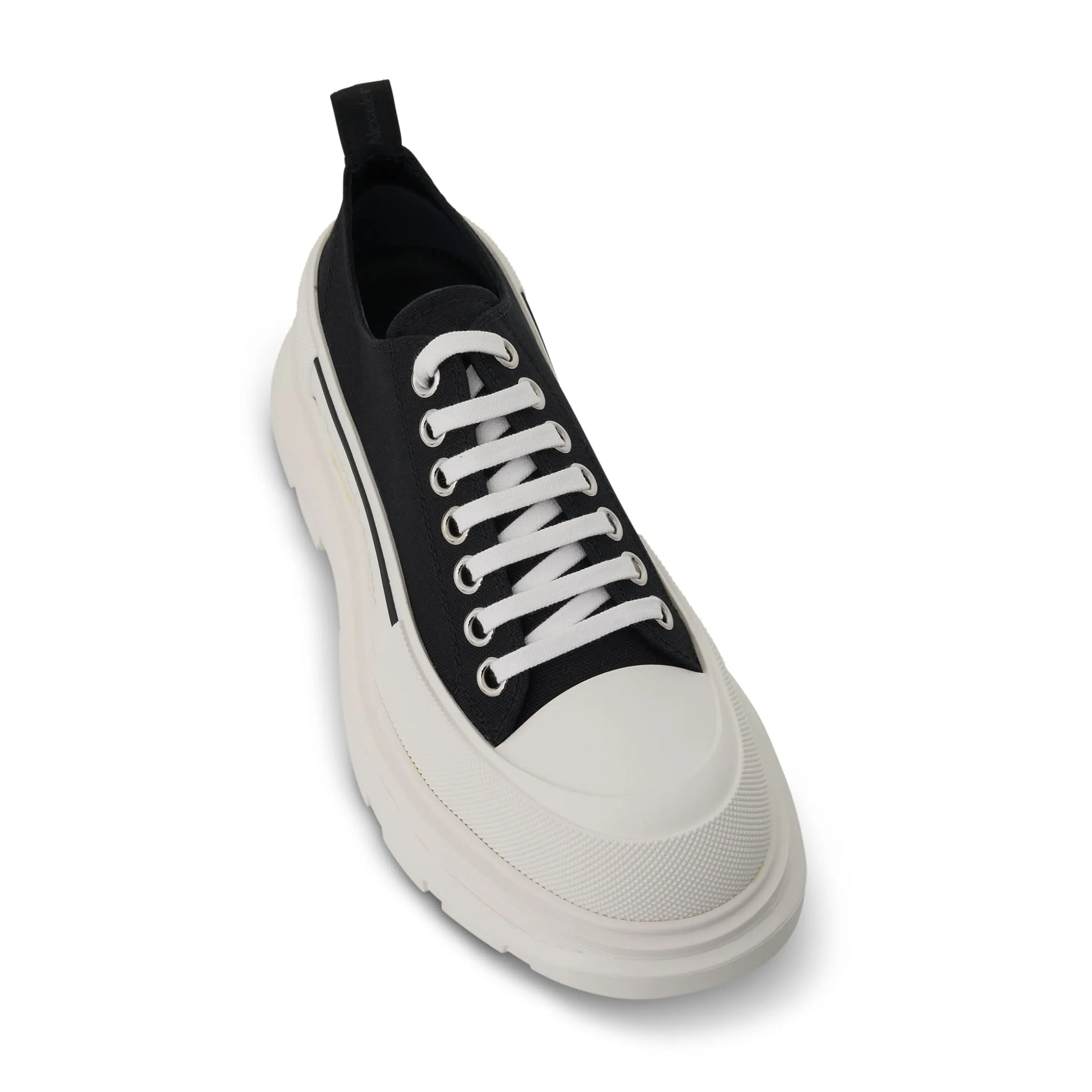 Tread Slick Canvas Lace Up in Black/White