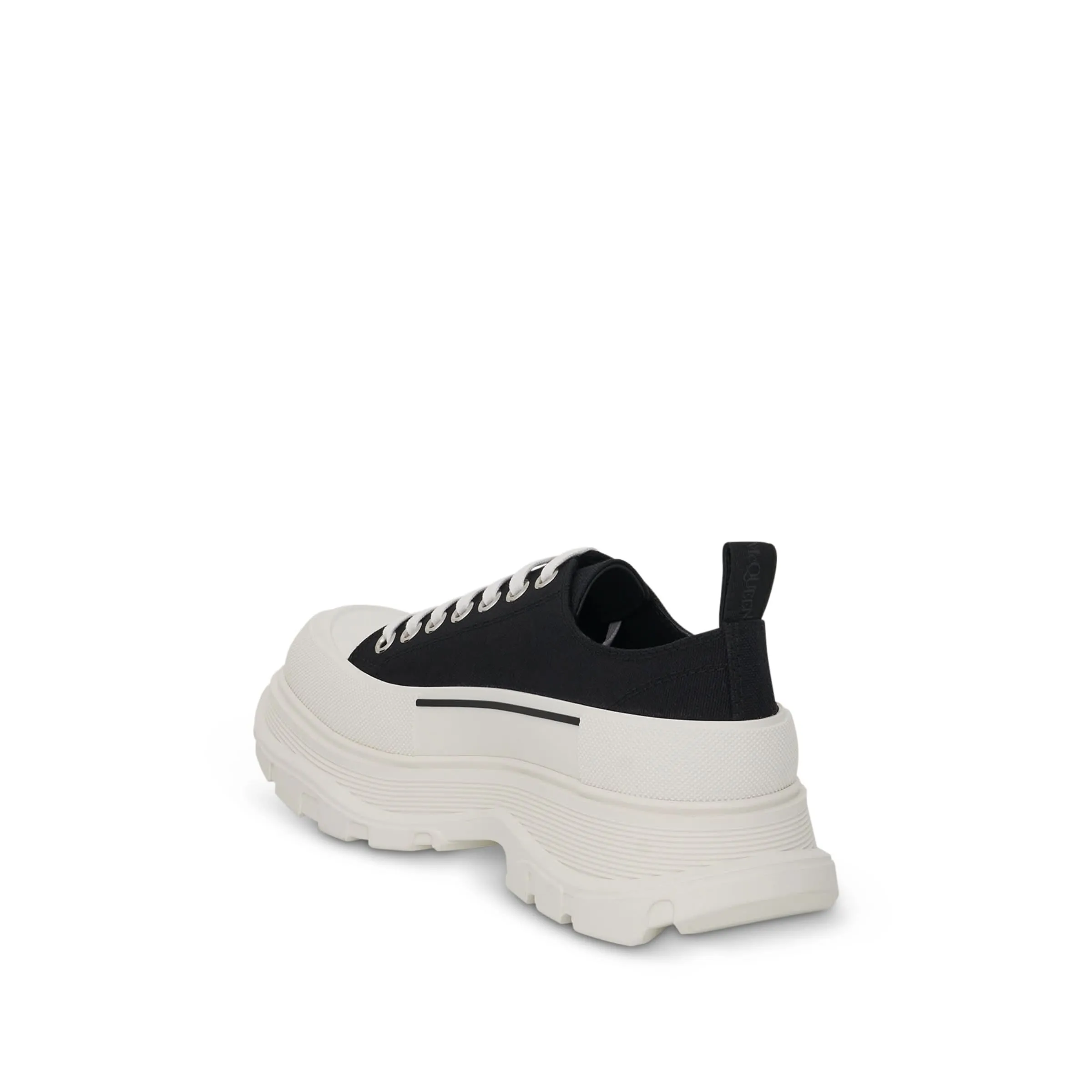 Tread Slick Canvas Lace Up in Black/White