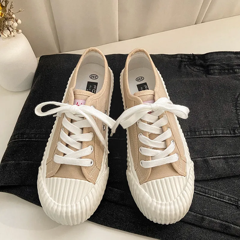 Unique Creative Women's Salt Blue Biscuit Canvas Shoes